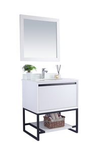 Alto 30" White Bathroom Vanity with Countertop