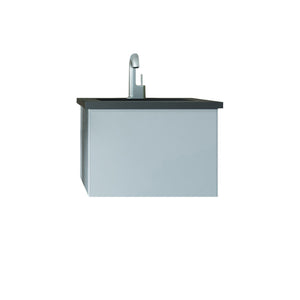 Vitri 24" Fossil Grey Bathroom Vanity with VIVA Stone Solid Surface Countertop