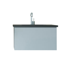 Vitri 30" Fossil Grey Bathroom Vanity with VIVA Stone Solid Surface Countertop