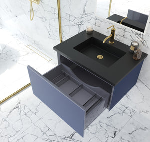 Vitri 30" Nautical Blue Bathroom Vanity with VIVA Stone Solid Surface Countertop