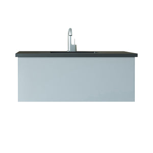 Vitri 42" Fossil Grey Bathroom Vanity with VIVA Stone Solid Surface Countertop