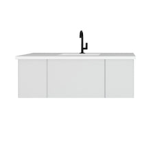 Load image into Gallery viewer, Vitri 48&quot; Cloud White Bathroom Vanity with VIVA Stone Solid Surface Countertop