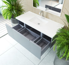 Load image into Gallery viewer, Vitri 48&quot; Fossil Grey Bathroom Vanity with VIVA Stone Solid Surface Countertop