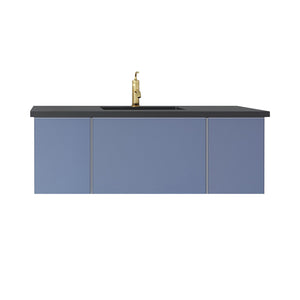 Vitri 48" Nautical Blue Bathroom Vanity with VIVA Stone Solid Surface Countertop