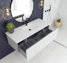 Load image into Gallery viewer, Vitri 54&quot; Cloud White Bathroom Vanity with VIVA Stone Solid Surface Countertop