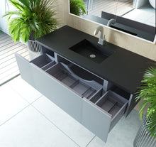 Load image into Gallery viewer, Vitri 54&quot; Fossil Grey Bathroom Vanity with VIVA Stone Solid Surface Countertop