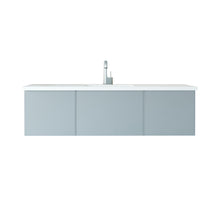 Load image into Gallery viewer, Vitri 60&quot; Fossil Grey Single Sink Bathroom Vanity with VIVA Stone Solid Surface Countertop