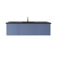 Load image into Gallery viewer, Vitri 60&quot; Nautical Blue Single Sink Bathroom Vanity with VIVA Stone Solid Surface Countertop