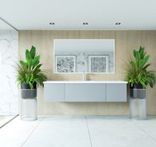 Load image into Gallery viewer, Vitri 72&quot; Fossil Grey Single Sink Bathroom Vanity with VIVA Stone Solid Surface Countertop