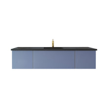 Load image into Gallery viewer, Vitri 72&quot; Nautical Blue Single Sink Bathroom Vanity with VIVA Stone Solid Surface Countertop