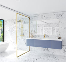 Load image into Gallery viewer, Vitri 72&quot; Nautical Blue Single Sink Bathroom Vanity with VIVA Stone Solid Surface Countertop