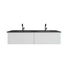 Load image into Gallery viewer, Vitri 72&quot; Cloud White Double Sink Bathroom Vanity with VIVA Stone Solid Surface Countertop