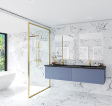 Load image into Gallery viewer, Vitri 72&quot; Nautical Blue Double Sink Bathroom Vanity with VIVA Stone Solid Surface Countertop