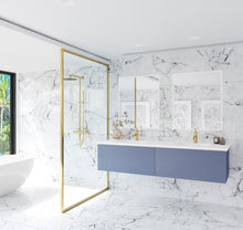 Load image into Gallery viewer, Vitri 72&quot; Nautical Blue Double Sink Bathroom Vanity with VIVA Stone Solid Surface Countertop