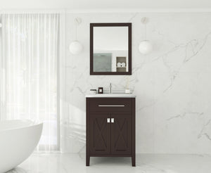 Wimbledon 24" Brown Bathroom Vanity with Countertop