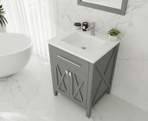 Wimbledon 24" Grey Bathroom Vanity with Countertop