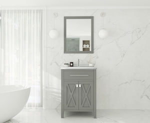 Wimbledon 24" Grey Bathroom Vanity with Countertop