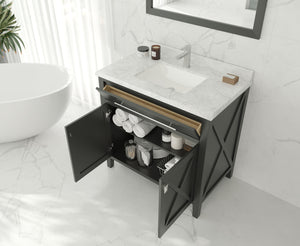 Wimbledon 36" Espresso Bathroom Vanity with Countertop