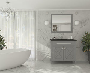 Wimbledon 36" Grey Bathroom Vanity with Countertop
