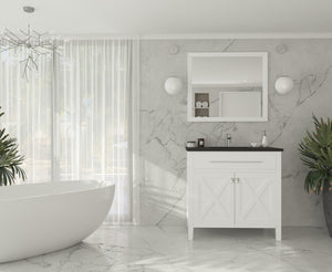 Wimbledon 36" White Bathroom Vanity with Countertop