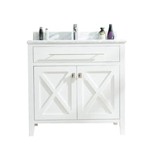Load image into Gallery viewer, Wimbledon 36&quot; White Bathroom Vanity with Countertop