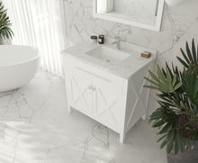 Load image into Gallery viewer, Wimbledon 36&quot; White Bathroom Vanity with Countertop