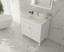 Load image into Gallery viewer, Wimbledon 36&quot; White Bathroom Vanity with Countertop