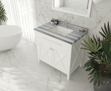 Load image into Gallery viewer, Wimbledon 36&quot; White Bathroom Vanity with Countertop