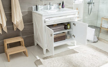 Load image into Gallery viewer, Wimbledon 36&quot; White Bathroom Vanity with Countertop