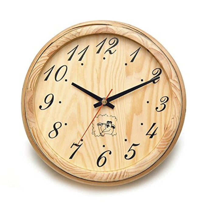 Handcrafted Sauna Clock Pine Wood I SAUNA Accessories I SPAFAIR