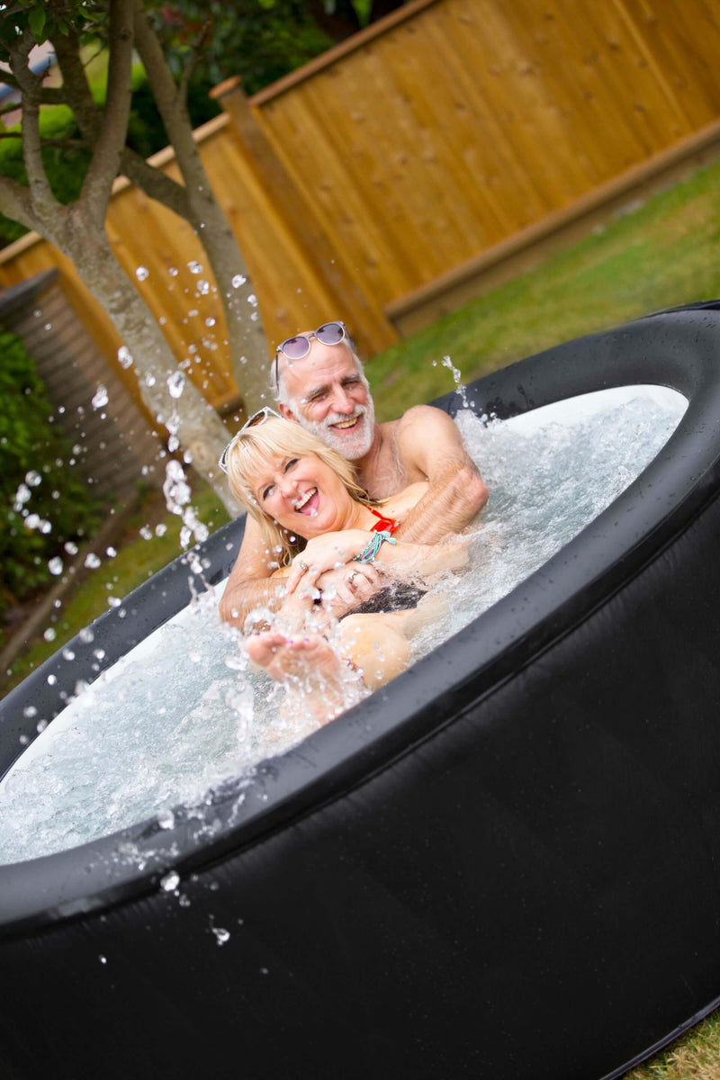MSPA Round Blow Up Hot Tub for 24 People I 184 Gallon I Inflatable Ja