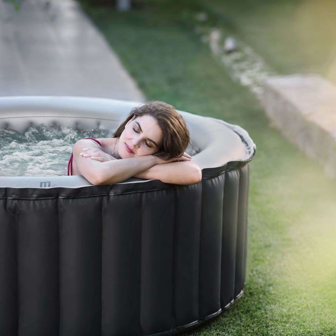 MSPA Round Inflatable Hot Tub for 2-4 people I 184 Gallon I SPAFAIR