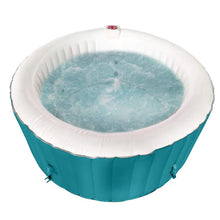 Load image into Gallery viewer, ALEKO Round Inflatable Hot Tub Spa With Cover 2-4 Person - 210 Gallon - Light Blue and White I SPAFAIR