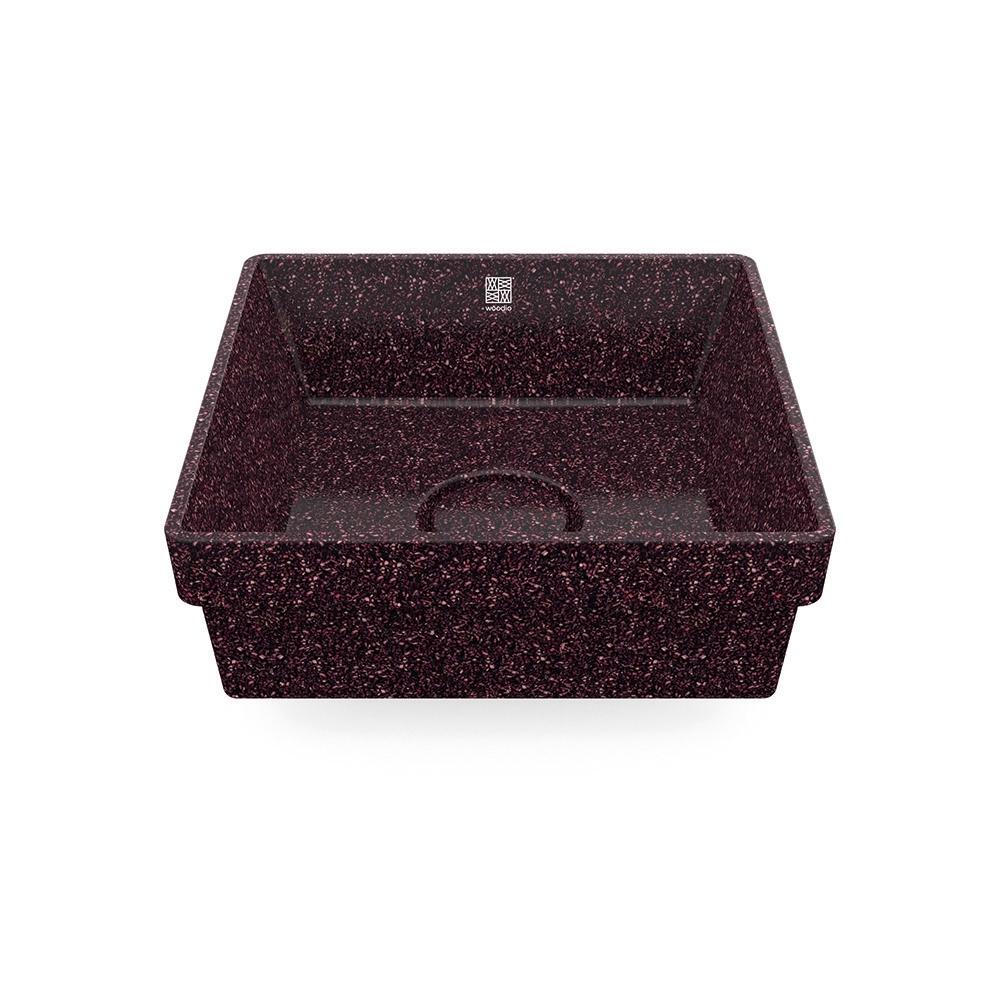Eco Drop-in Bathroom Sink Cube40  I Washbasin | Berry I SPAFAIR