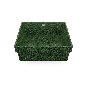 Eco Drop-in Bathroom Sink Cube40  I Washbasin | Moss I SPAFAIR