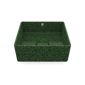 Eco Vessel Sink Cube40 I Washbasin | Moss I SPAFAIR