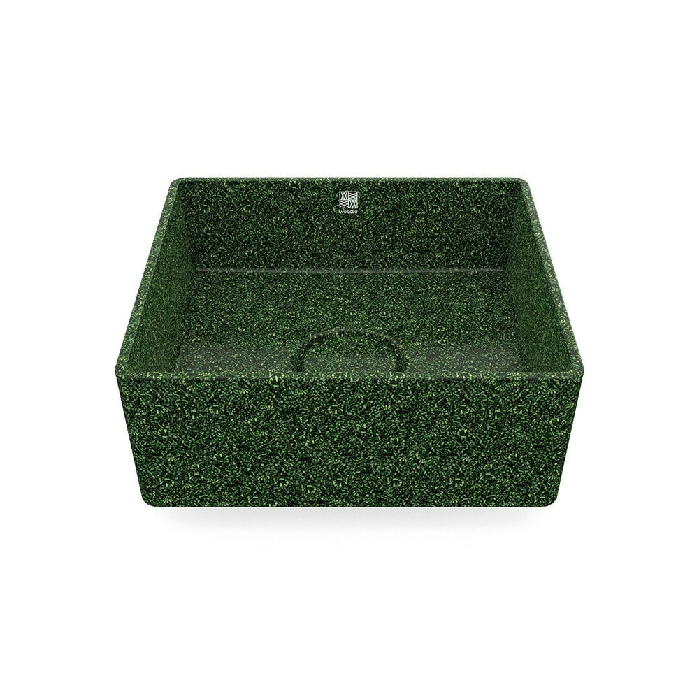 Eco Vessel Sink Cube40 I Washbasin | Moss I SPAFAIR