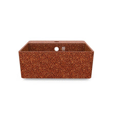 Load image into Gallery viewer, Eco Vessel Sink Wall-Mounted w/ Tap Hole Cube40 I Washbasin | Clay I SPAFAIR