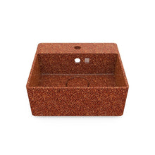 Load image into Gallery viewer, Eco Vessel Sink Wall-Mounted w/ Tap Hole Cube40 I Washbasin | Clay I SPAFAIR