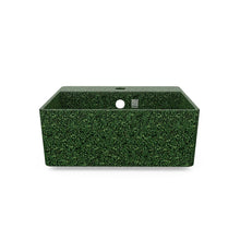 Load image into Gallery viewer, Eco Vessel Sink Wall-Mounted w/ Tap Hole Cube40 I Washbasin | Moss I SPAFAIR