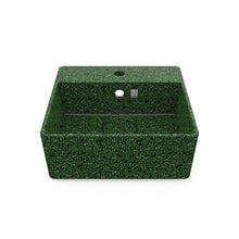 Load image into Gallery viewer, Eco Vessel Sink Wall-Mounted w/ Tap Hole Cube40 I Washbasin | Moss I SPAFAIR