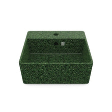 Load image into Gallery viewer, Eco Vessel Sink Cube40 w/ Tap Hole I Washbasin I Moss | SPAFAIR