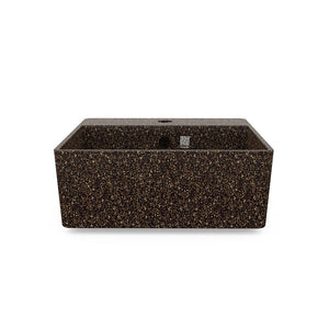 Eco Vessel Sink Cube40 w/ Tap Hole I Washbasin I Root | SPAFAIR