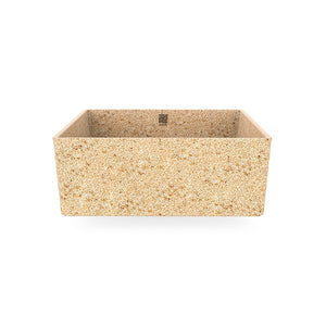 Eco Vessel Sink Cube40 I Washbasin | Natural I SPAFAIR