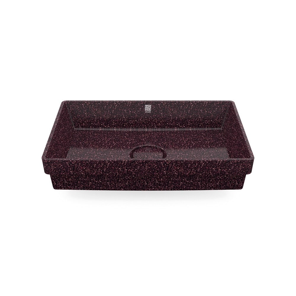 Eco Drop-in Bathroom Sink Cube60 I Washbasin I Berry | SPAFAIR