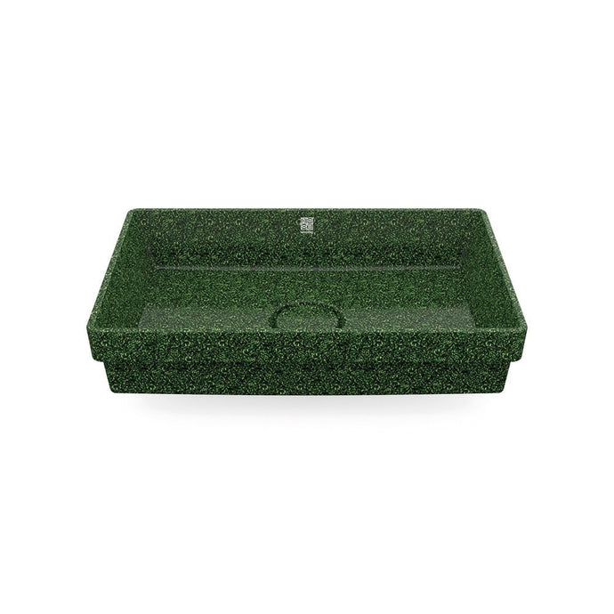 Eco Drop-in Bathroom Sink Cube60 I Washbasin I Moss | SPAFAIR