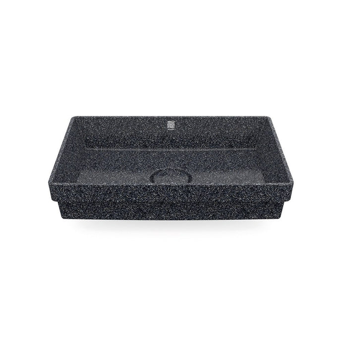 Eco Drop-in Bathroom Sink Cube60 I Washbasin I Stone | SPAFAIR