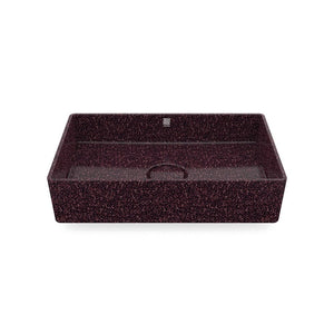 Eco Vessel Sink Cube60 I Washbasin I Berry | SPAFAIR