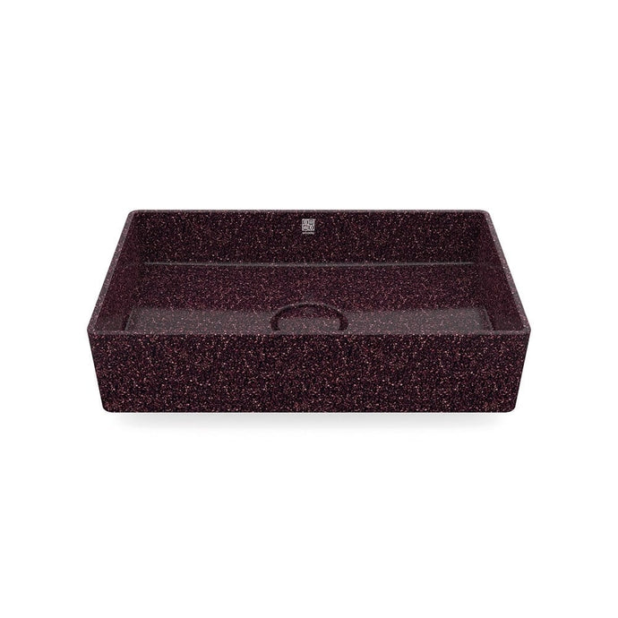 Eco Vessel Sink Cube60 I Washbasin I Berry | SPAFAIR