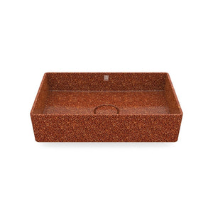 Eco Vessel Sink Cube60 I Washbasin I Clay | SPAFAIR